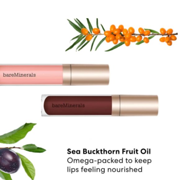 bareMinerals Full Size Lip Gloss-Balm Duo | Gleam On | NEW | LIMITED HOLIDAY - Picture 4 of 5